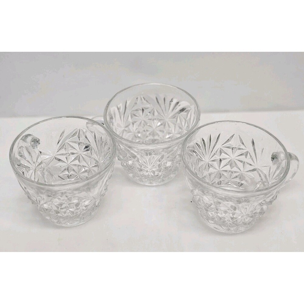 Arlington Punch Set Cups - Vtg Anchor Hocking 1960's - Set of 3